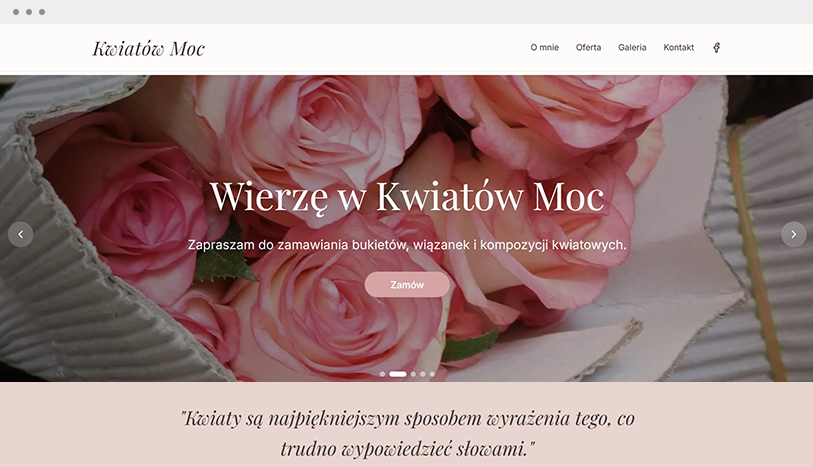 Kwiatów Moc - realizacja Humbak